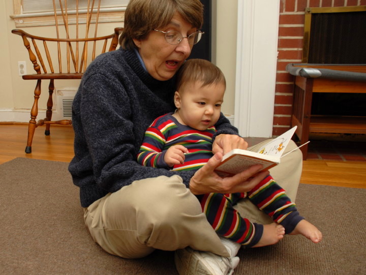 reads with grandma