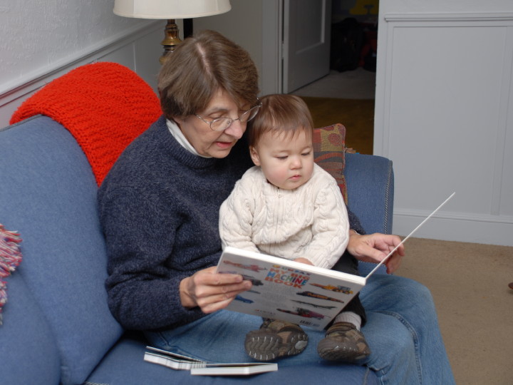 reads with grandma