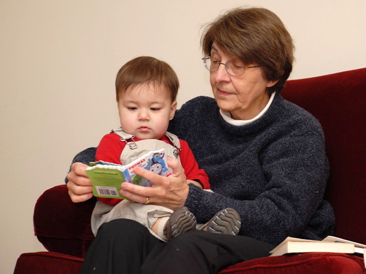 reading with grandma