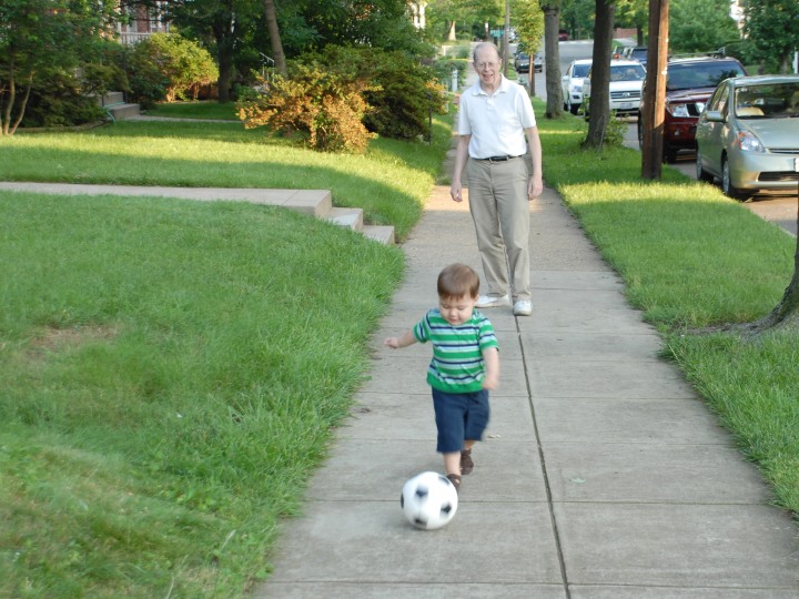 soccer under grandpa's watch