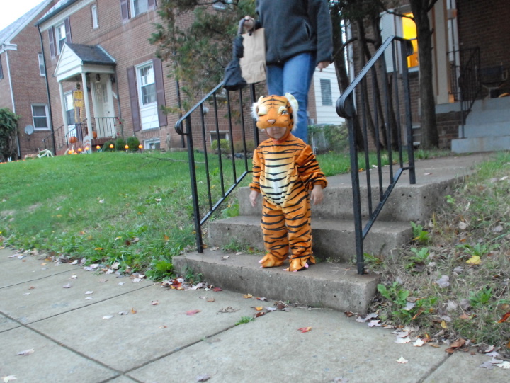 out for trick-or-treating