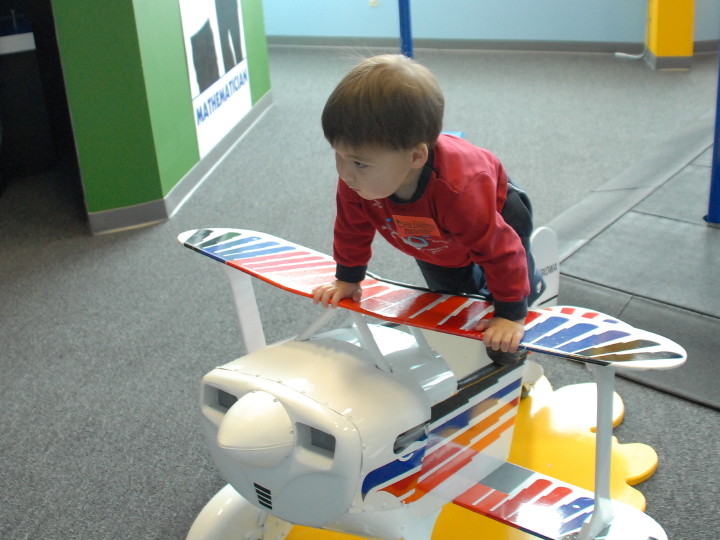 airplanes at Iowa Children's Museum