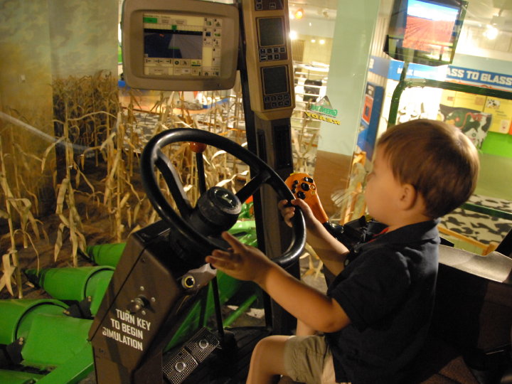 driving a combine