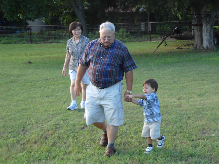 walking with Grandpa
