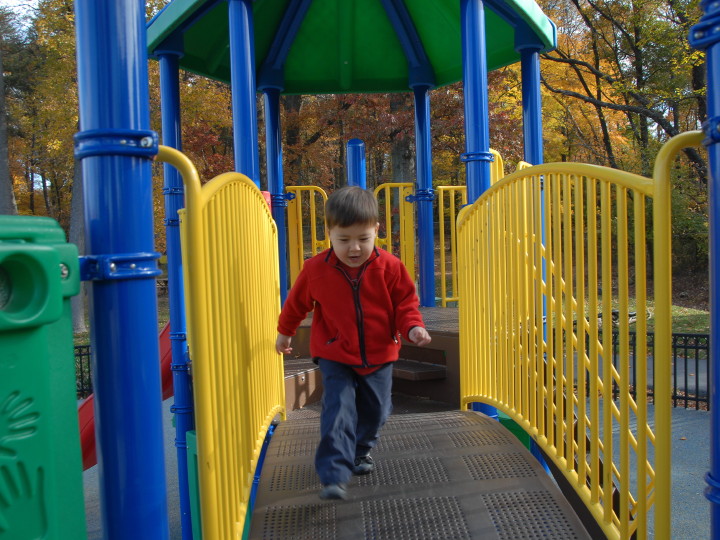 playground bridge crossing