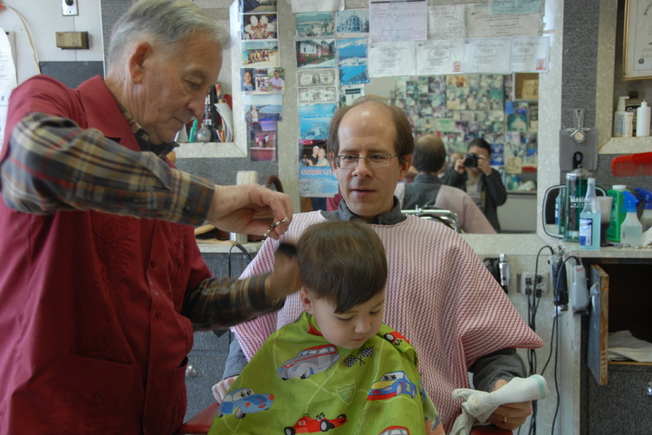 last haircut at Friendship Barber Shop