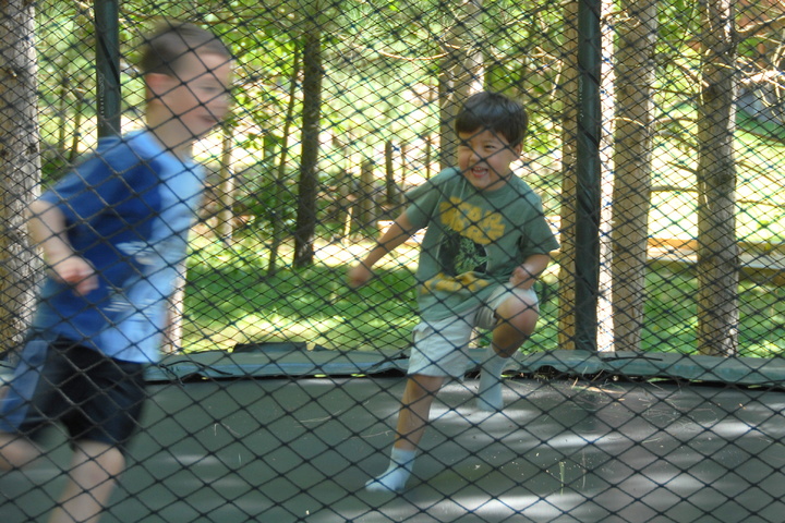 trampoline chasing
