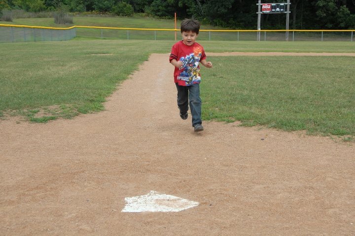 running the bases