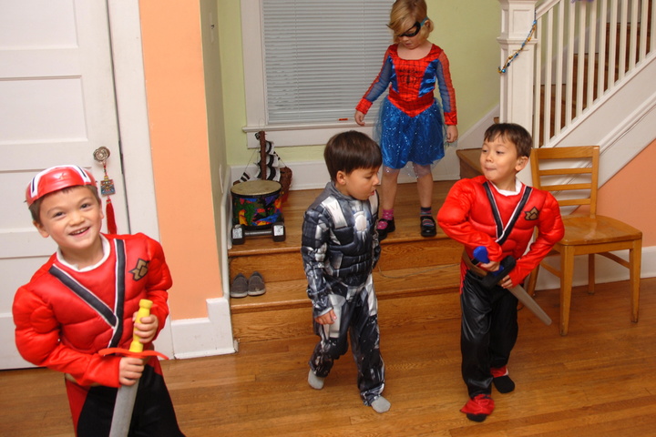 costume party superheroes