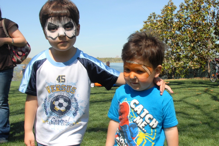 face painted brothers