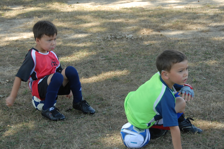 waiting for soccer practice