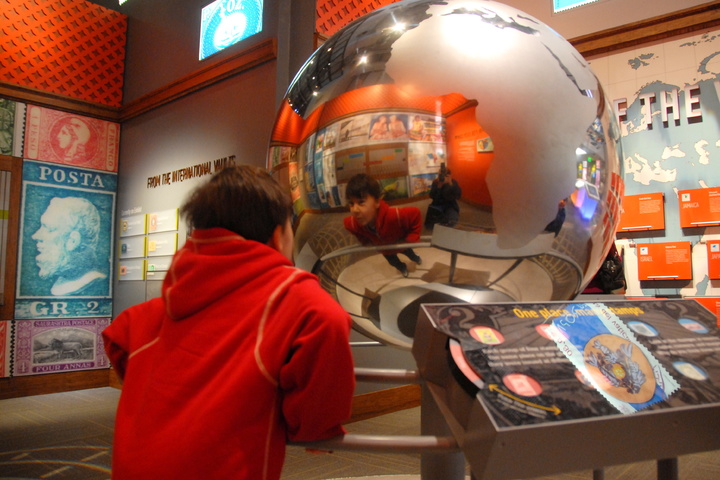 big postal museum globe