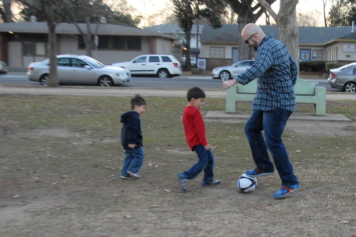 soccer with Uncle Jim