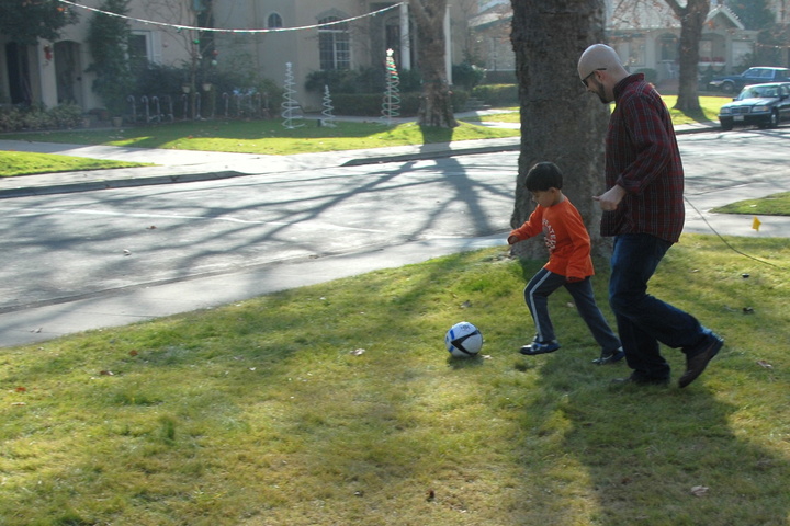 soccer with Uncle Jim