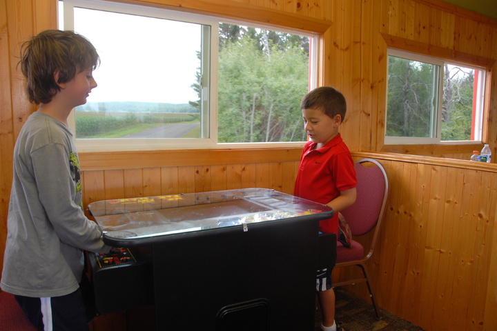 video games on the excursion train