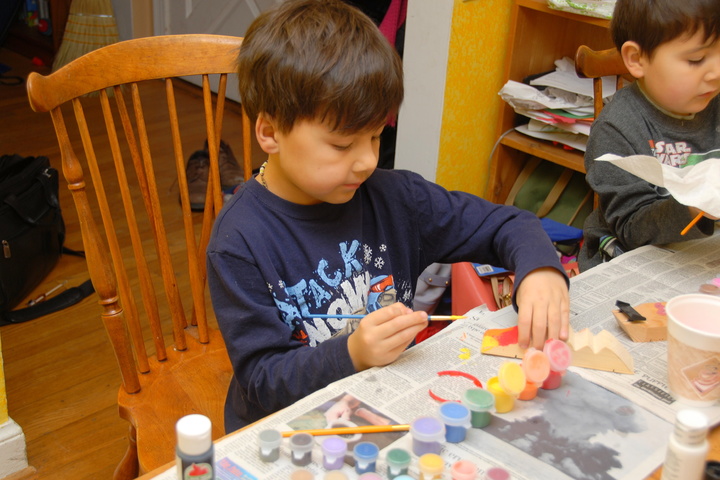 pinewood derby painting