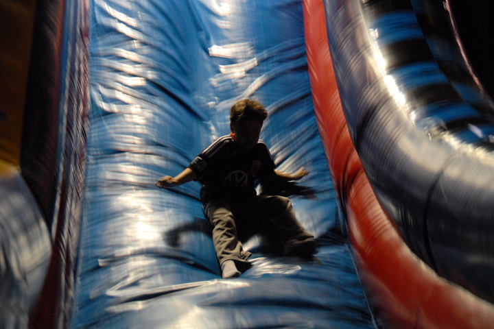 silhouette bouncy slide