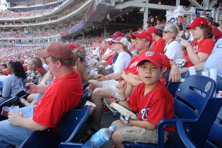 watching the Nats beat the Phillies