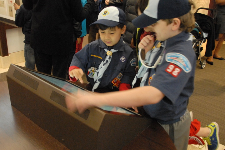 scouts learn about stamps