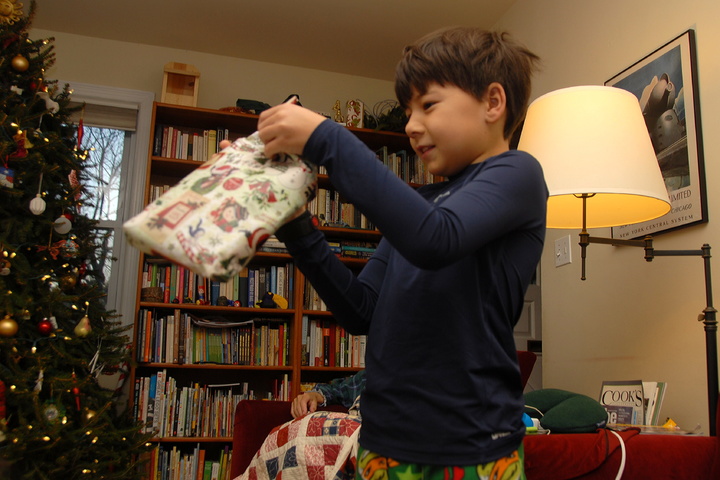 opening a present
