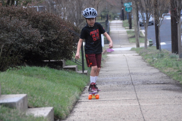 sidewalk skateboarding