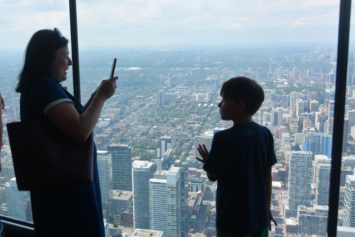 pictures in the CN tower