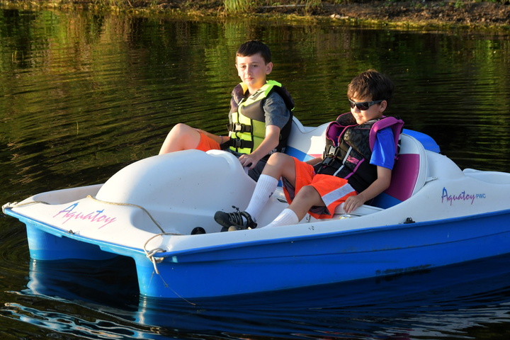 paddleboat with Goran