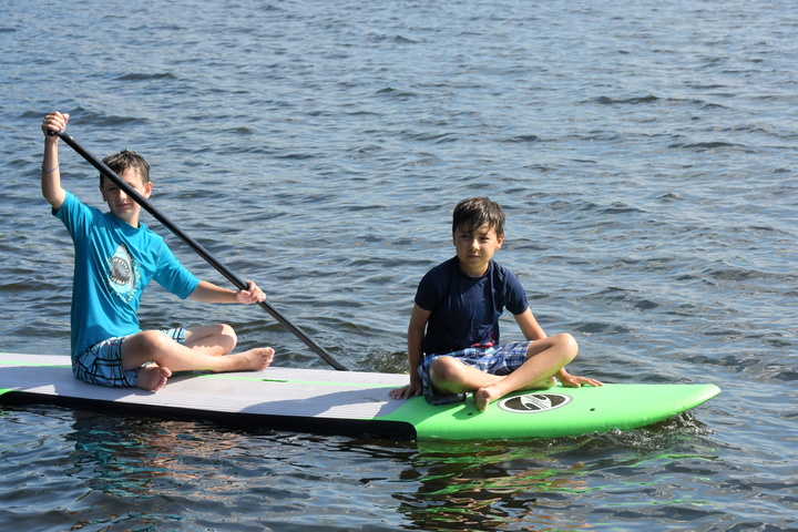 paddle board with Goran