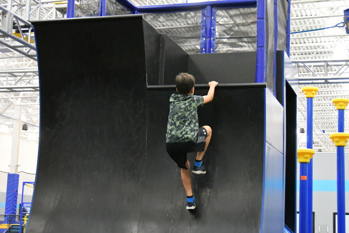 on the warped wall