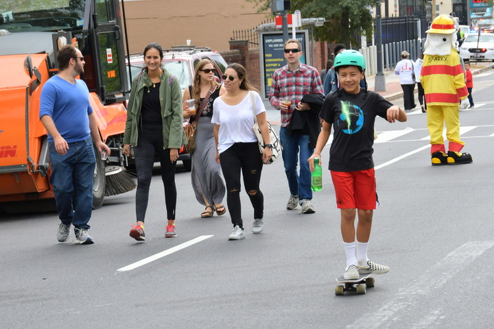 skating up Georgia Ave for Open Streets DC