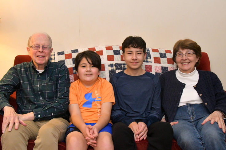with Grandma and Grandpa