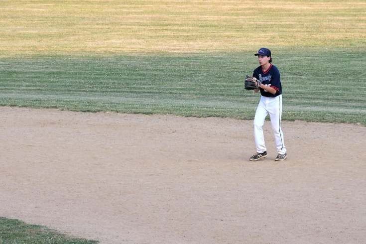 Playing second base