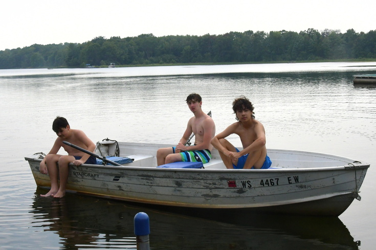 Cousins in the rowboat