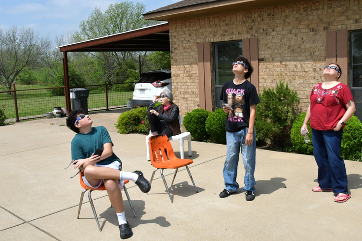 watching the eclipse