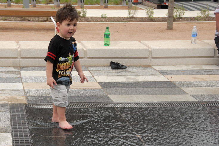 cautious at Klyde Warren park