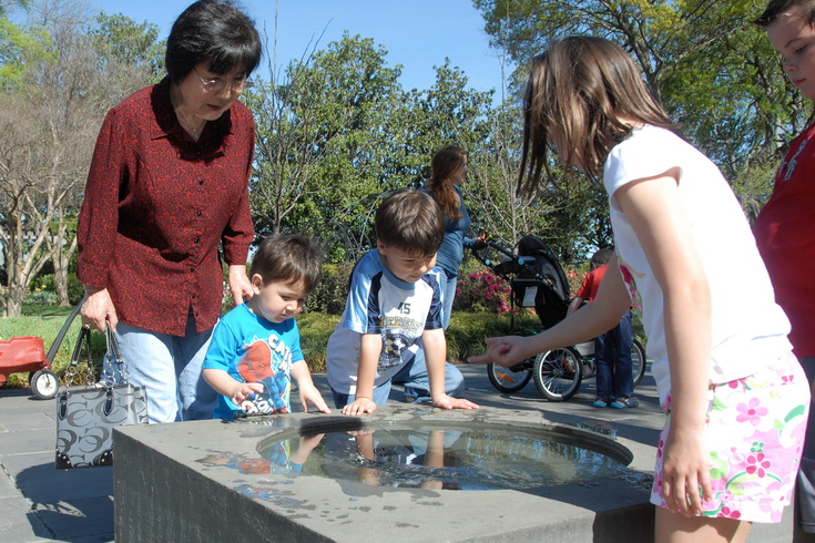 mini pond at arboretum