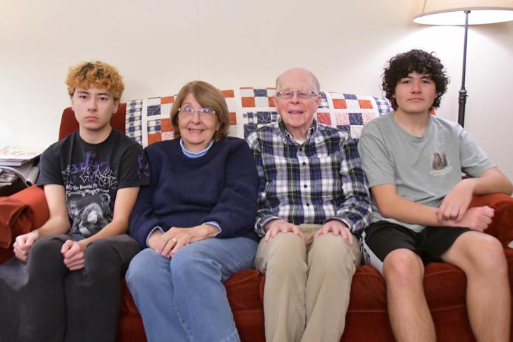 Christmas visit from Grandma and Grandpa