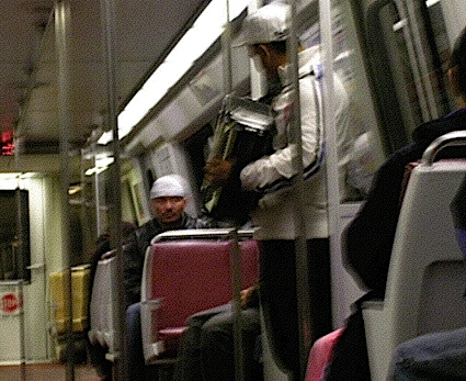 Accordionist on Metro
